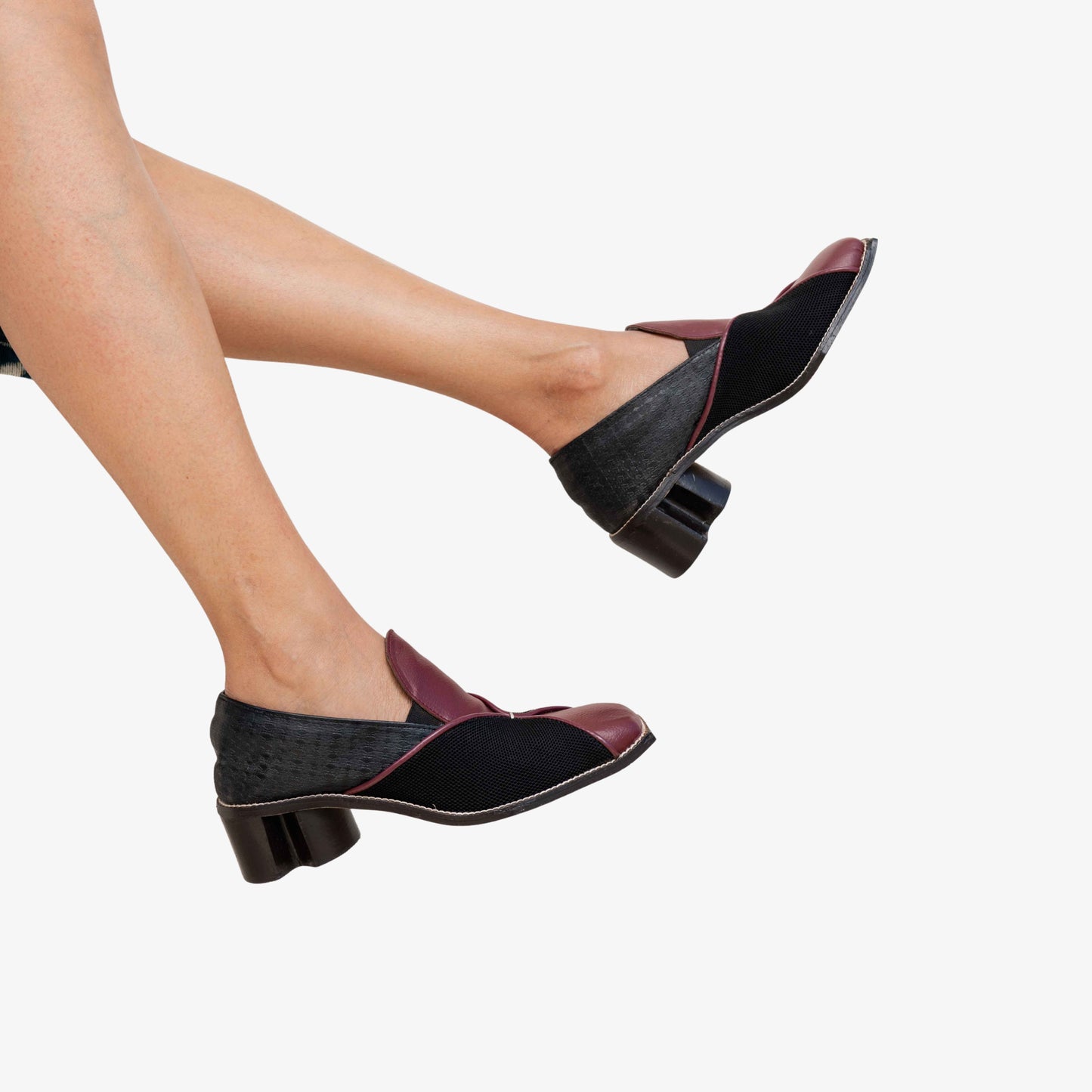Suvaa Bootie in Burgundy with 2-inch heel by Suvaa
