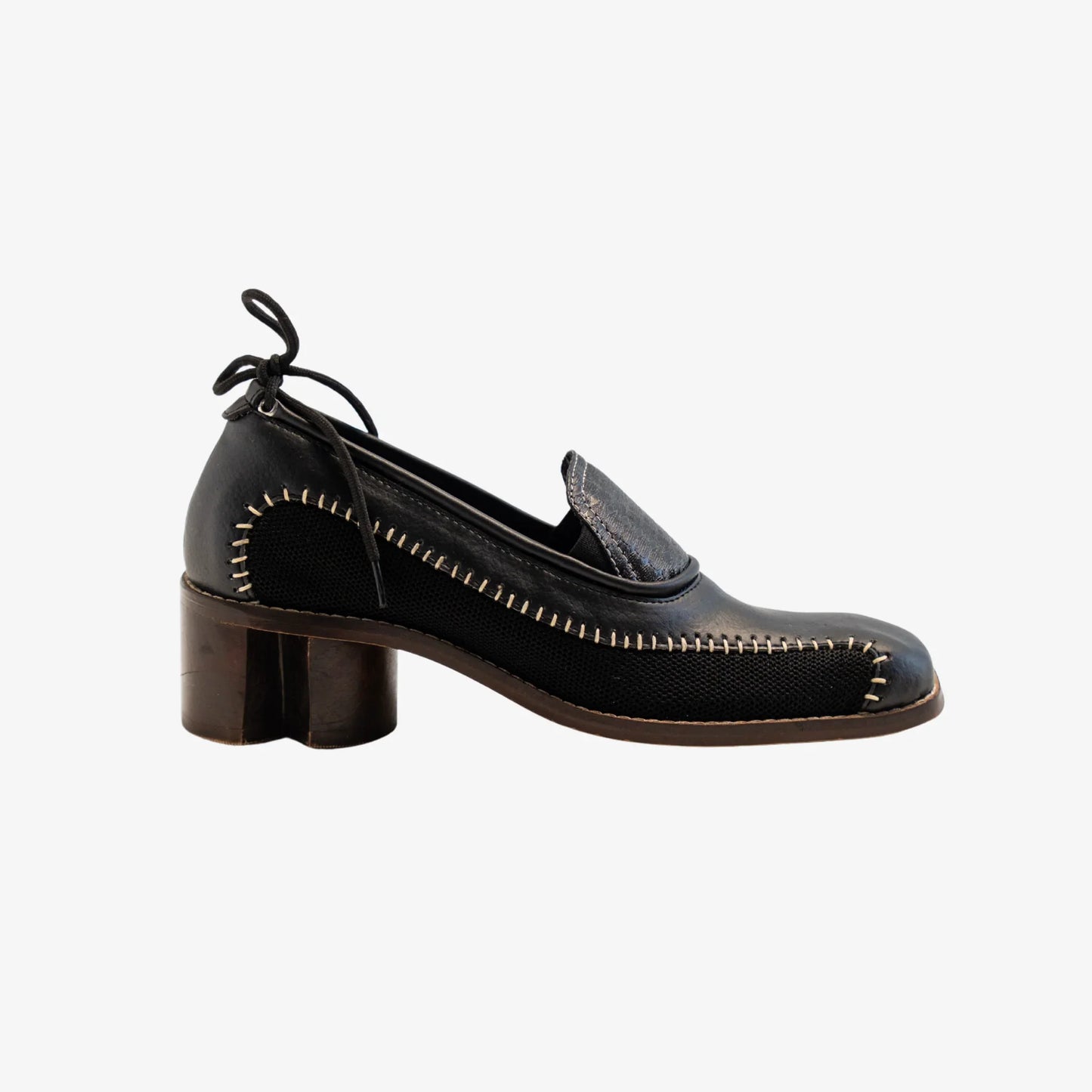 Elaichi Boot in Black with 2-inch heel by Suvaa