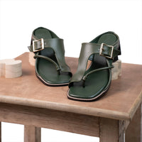 Nargis Sandal - Olive 1.5"