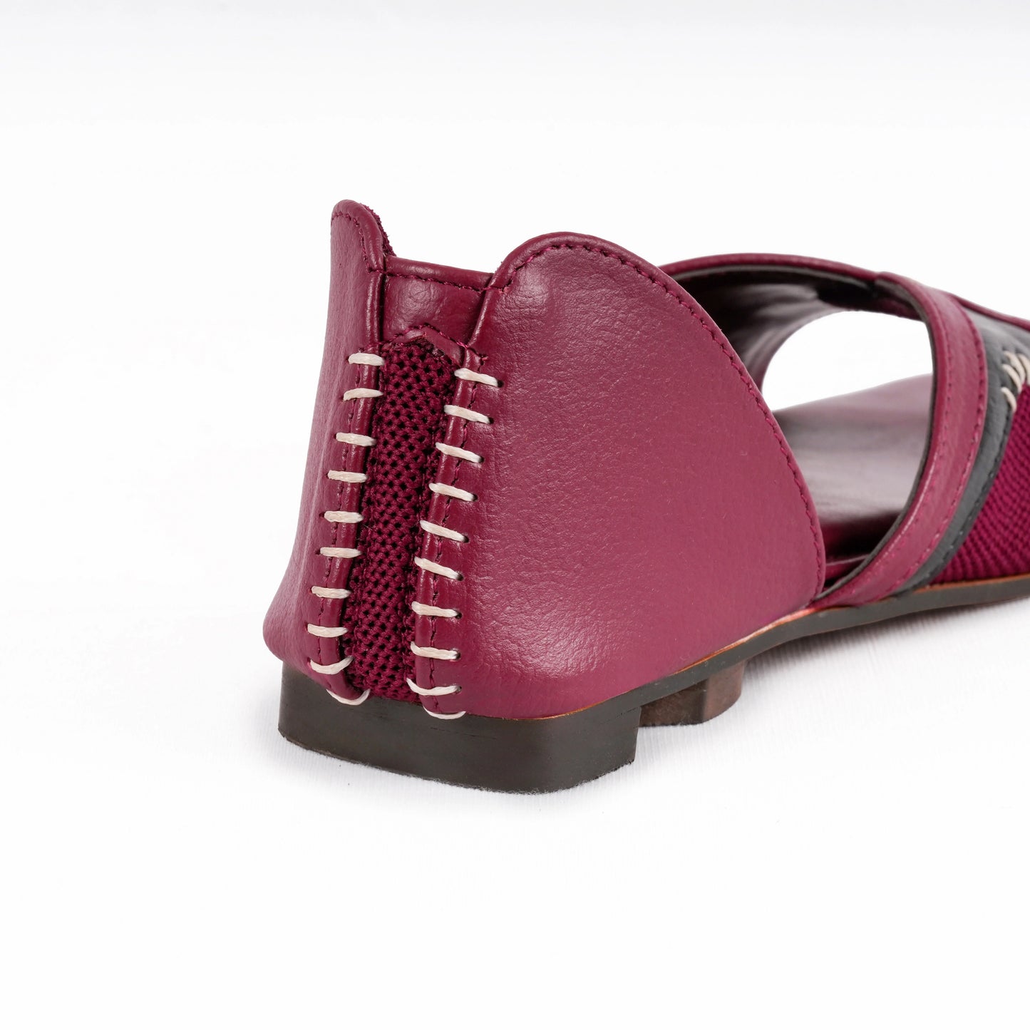 Taral Flat - Burgundy featured_image_sole
