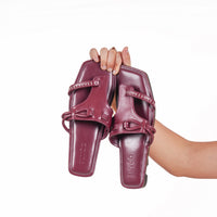 Rekh Flat - Burgundy