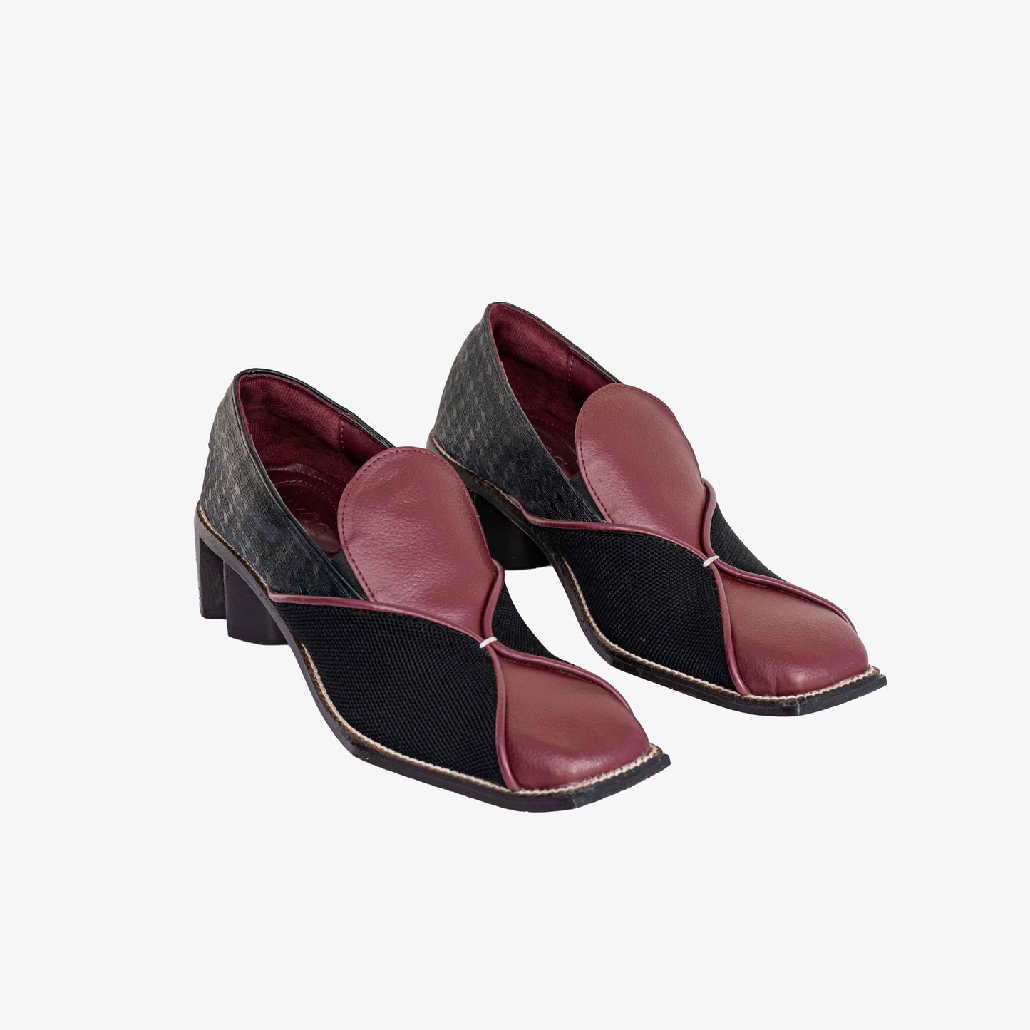 Suvaa Bootie in Burgundy with 2-inch heel by Suvaa