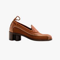 Elaichi Boot in Tan with 2-inch heel by Suvaa